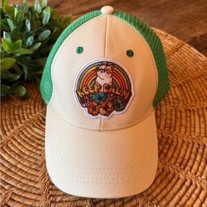 CAT LADY Cat Rainbow & Flowers Keep Calm Patch Baseball Hat